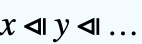 x⧏y⧏...